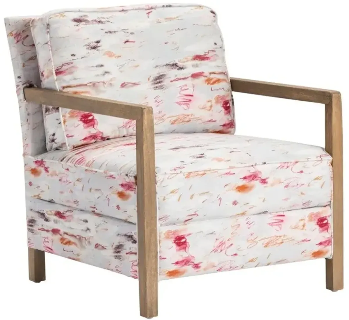 Crestview Laurel White Accent Chair