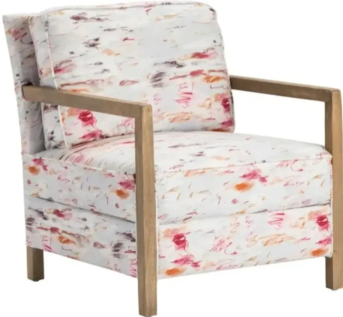 Crestview Laurel White Accent Chair