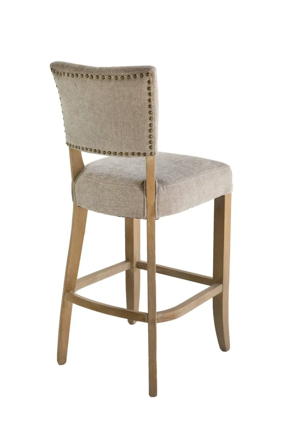 Nest Home Grey Ariana Bar Stool with Anew Grey Upholstery