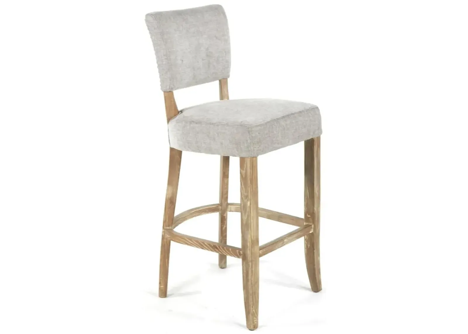 Nest Home Grey Ariana Bar Stool with Anew Grey Upholstery