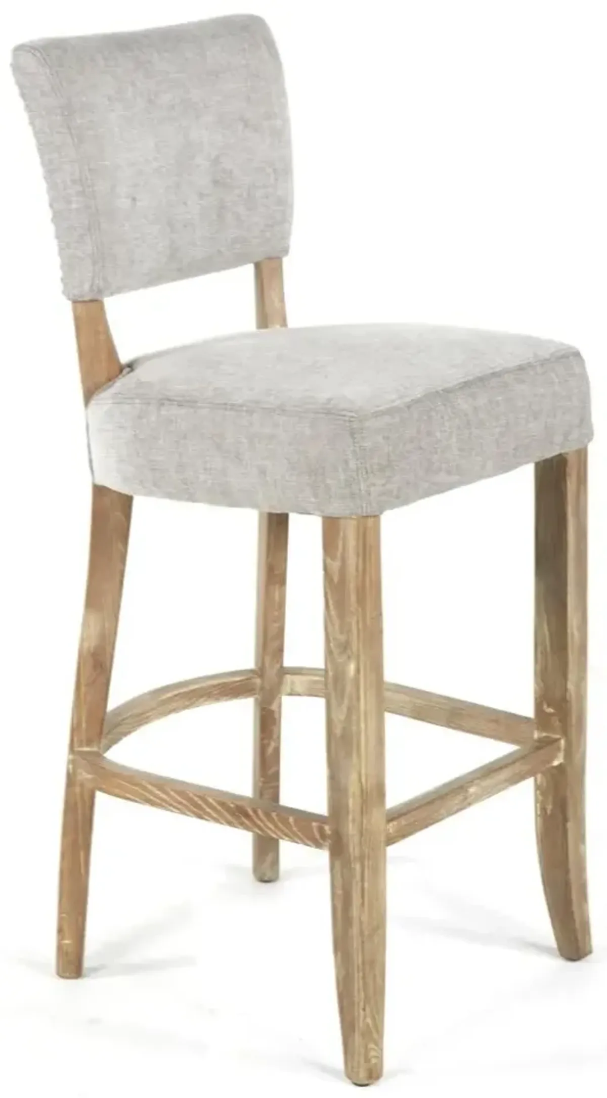 Nest Home Grey Ariana Bar Stool with Anew Grey Upholstery