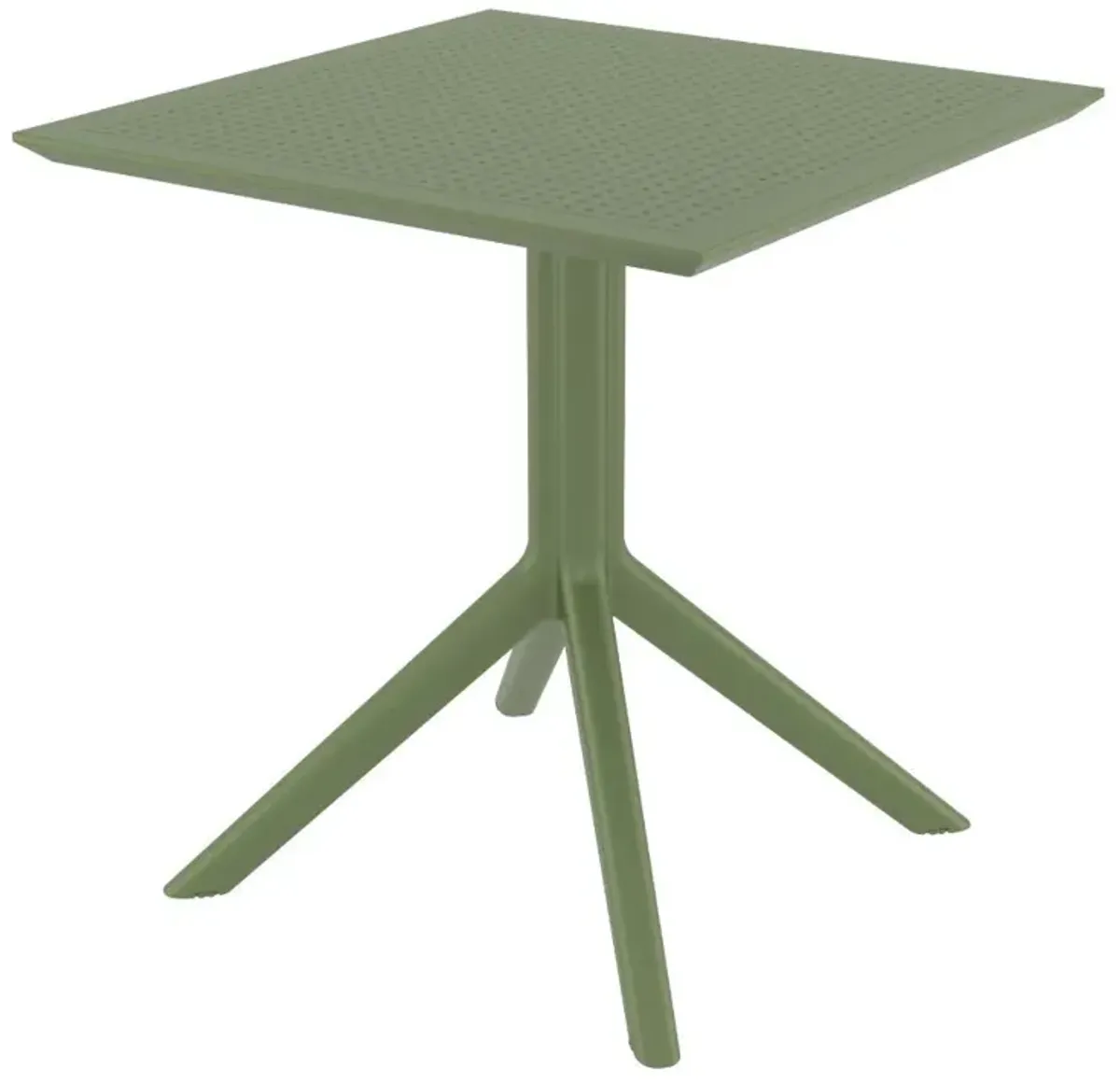 Compamia 3-Piece Lucy Outdoor Bistro Set with 27 Inch Table Top Olive Green