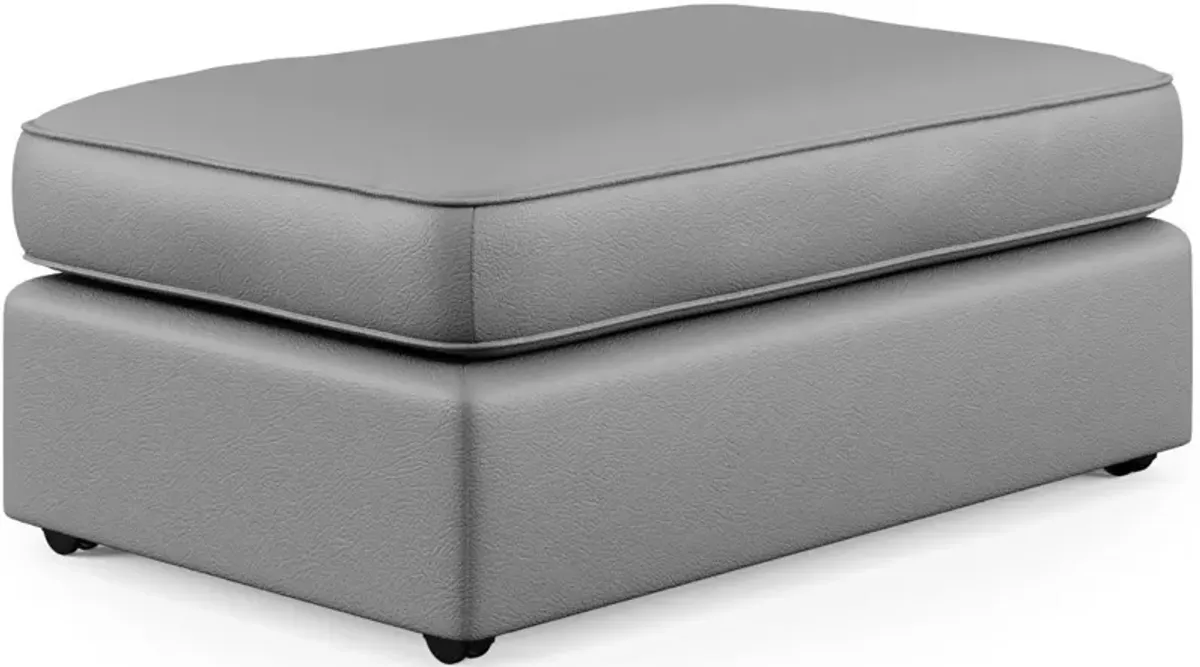 Flexsteel Vail Light Gray Cocktail Ottoman