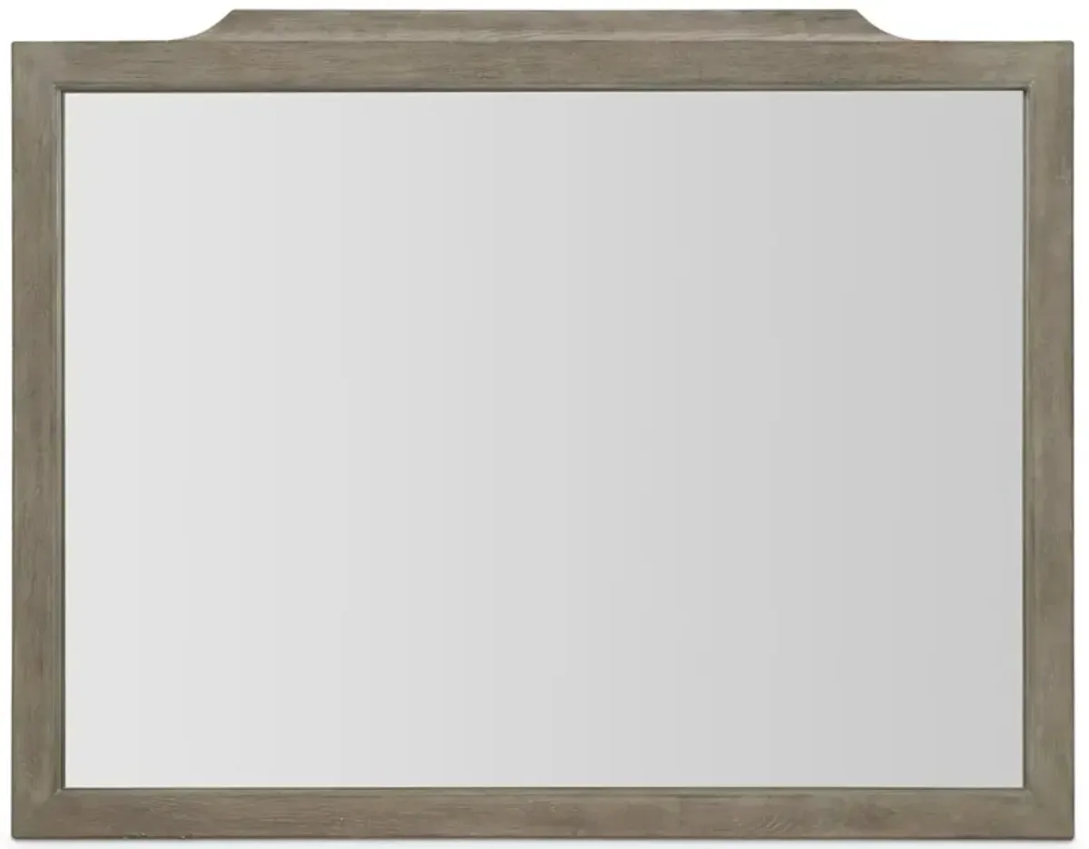 Bernhardt Albion Pewter Landscape Mirror