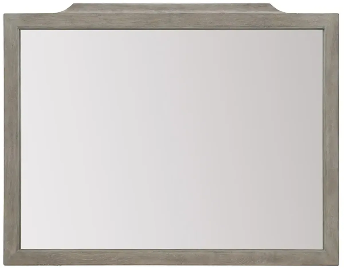 Bernhardt Albion Pewter Landscape Mirror