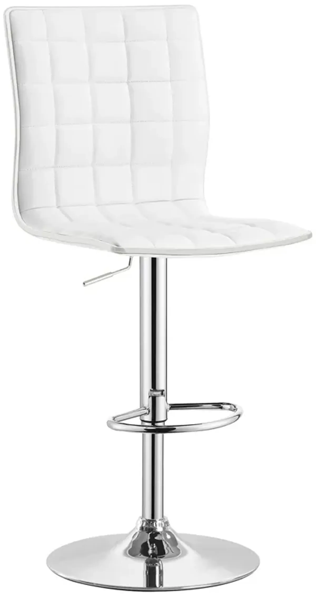 Coaster Ashbury Upholstered Adjustable Bar Stool White