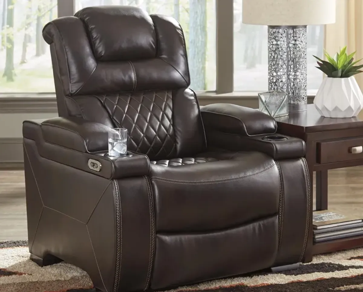 Ashley Warnerton Chocolate Power Recliner