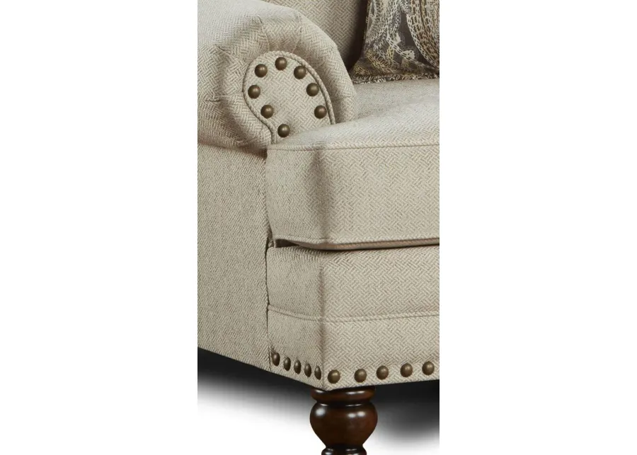 CARYS DOE BEIGE OVERSIZED CHAIR