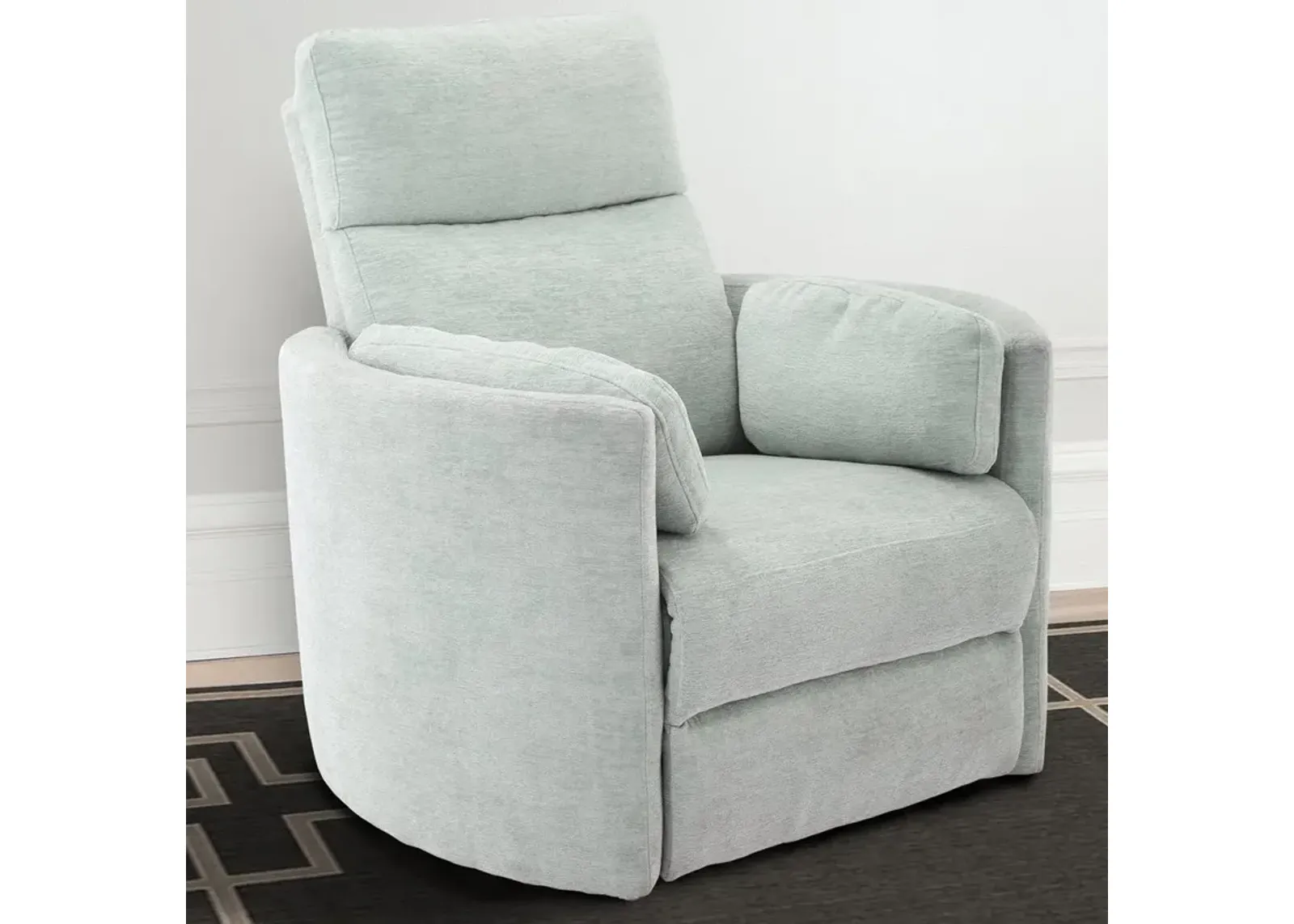 RADIUS POWER SWIVEL GLIDER RECLINER IN WINDSTREAM FABRIC (WIN)