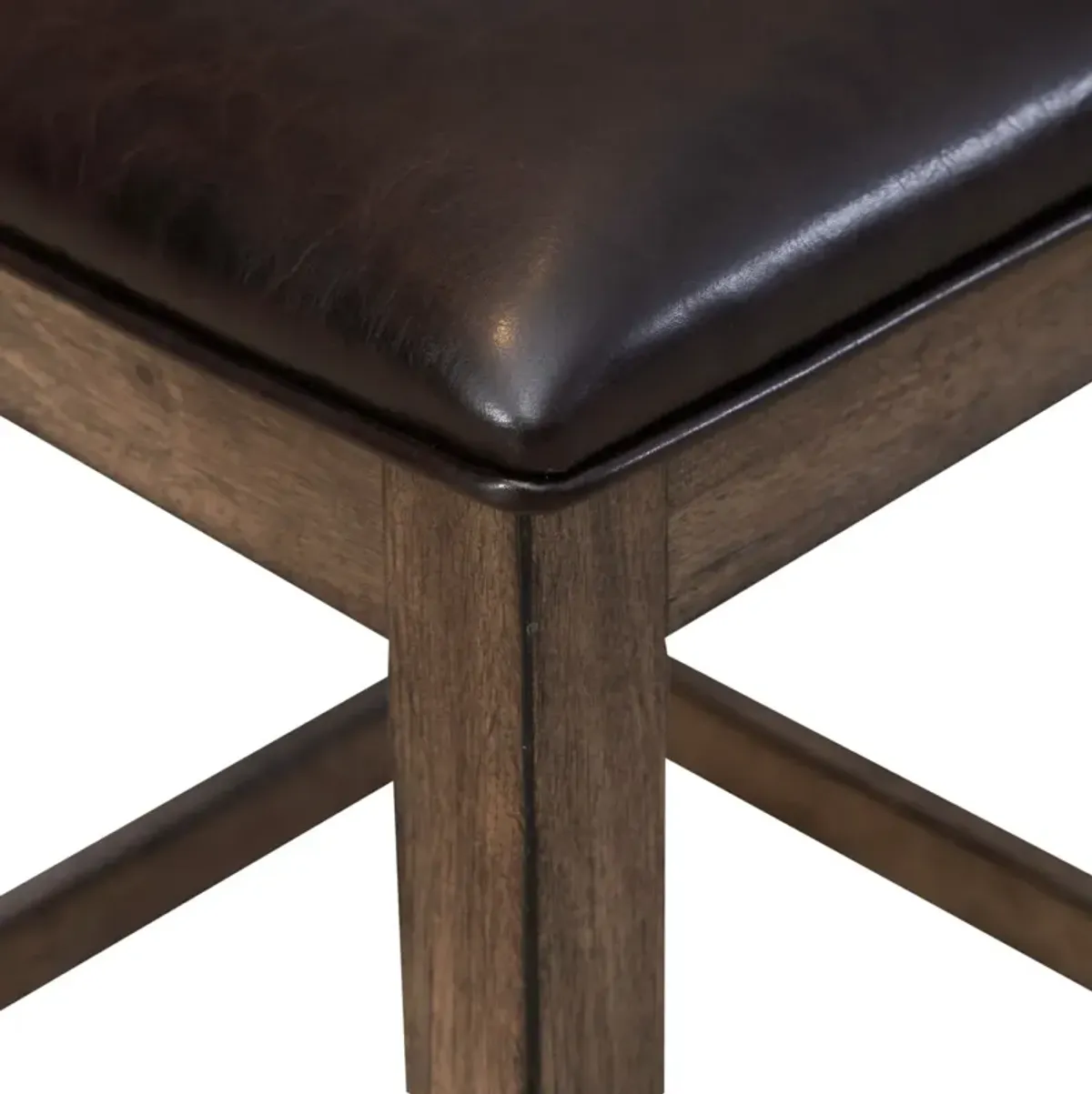 Liberty Furniture Lennox Medium Brown Upholstered Console Stool