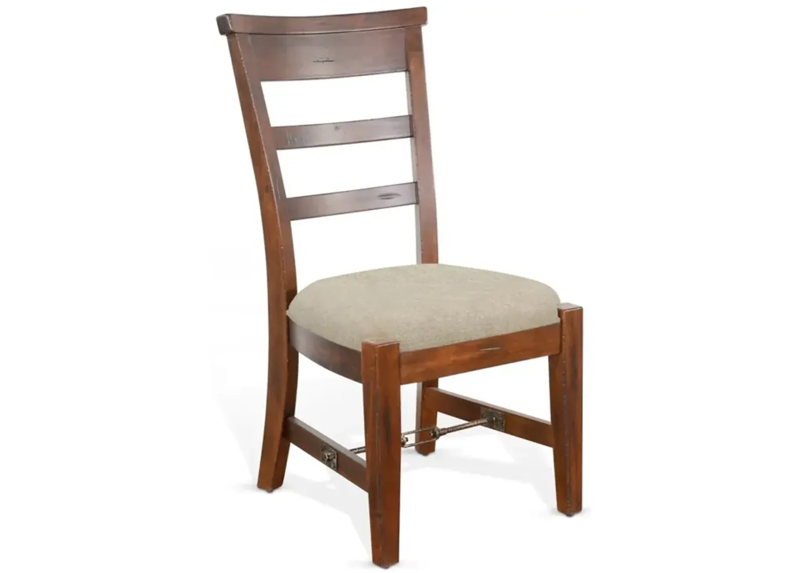 TUSCANY VINTAGE MOCHA SIDE DINING CHAIR CUSHIONED SEAT