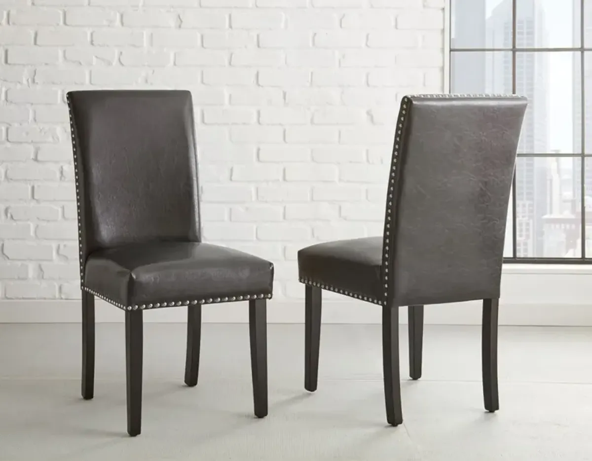 Steve Silver Verano Black Upholstered Side Chair