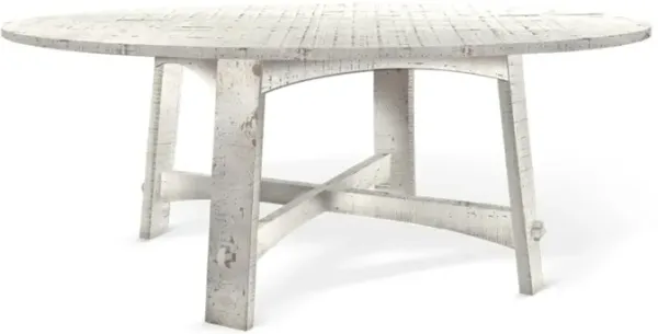 Sunny Designs Marina White Sand 54 Inch Round Dining Table
