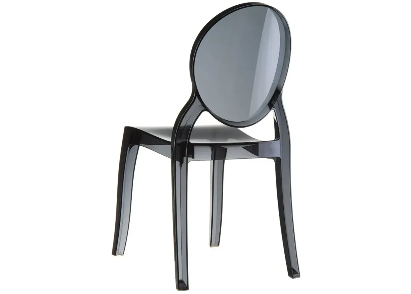 Compamia Elizabeth Polycarbonate Dining Chair Transparent Black