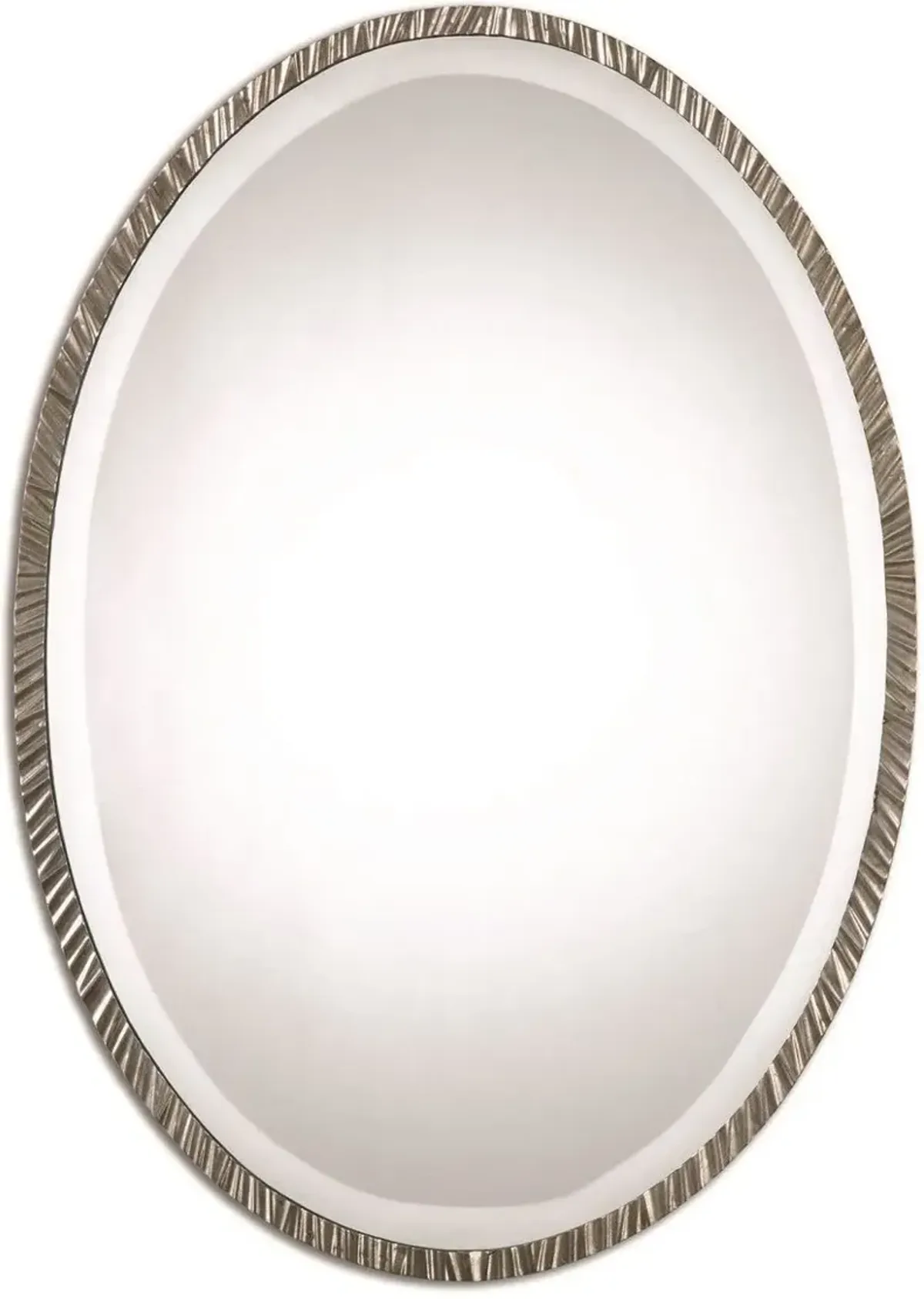 Uttermost Annadel Polished Nickel Oval Wall Mirror