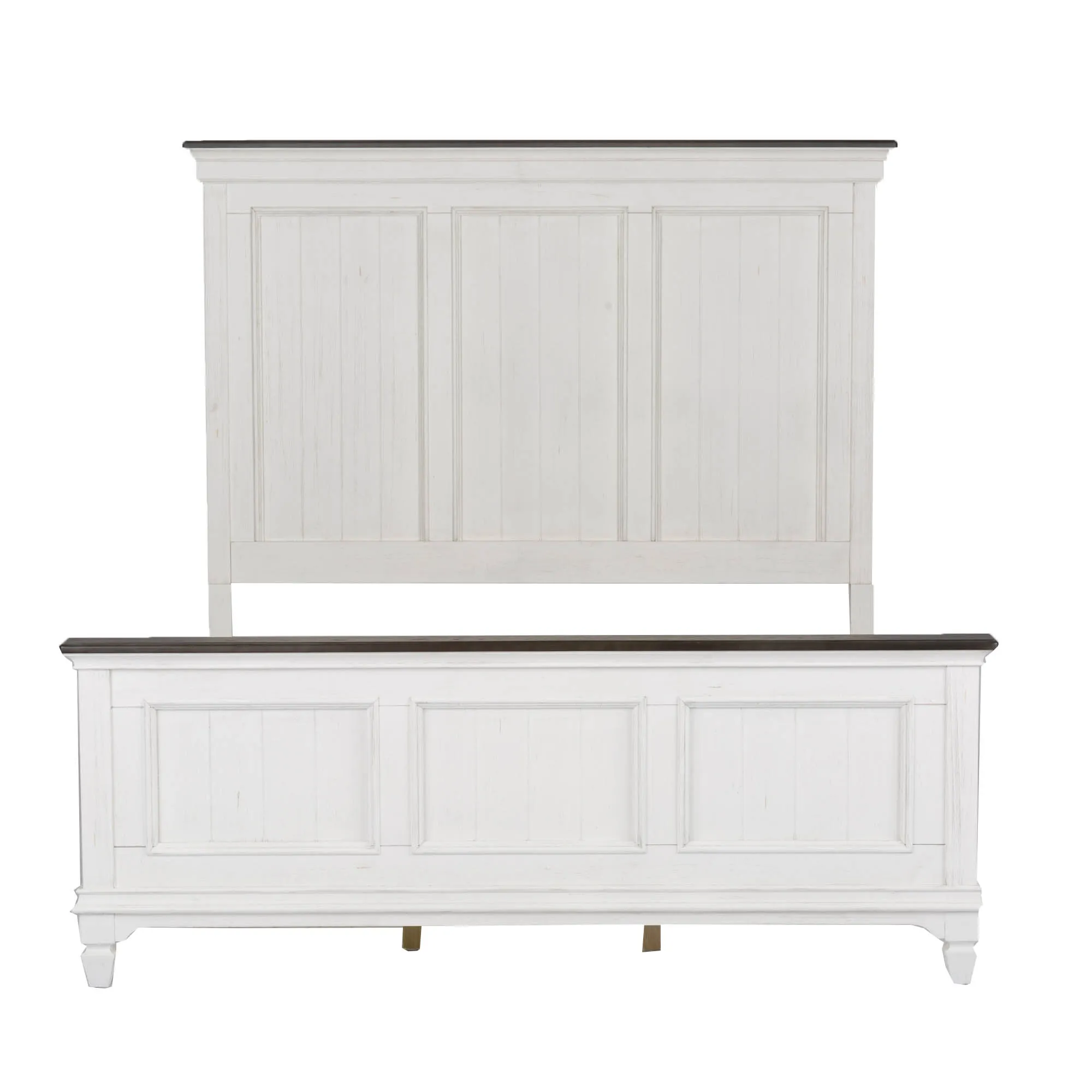 KING PANEL BED DRESSER & MIRROR CHEST NIGHT STAND - ALLYSON PARK