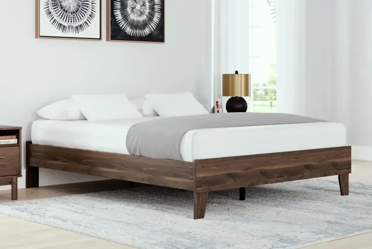 Ashley Calverson Mocha Queen Platform Bed