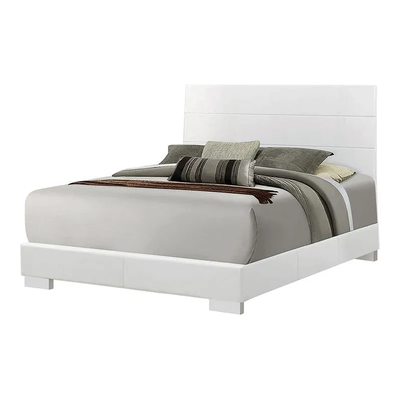 FELICITY CALIFORNIA KING BED GLOSSY WHITE