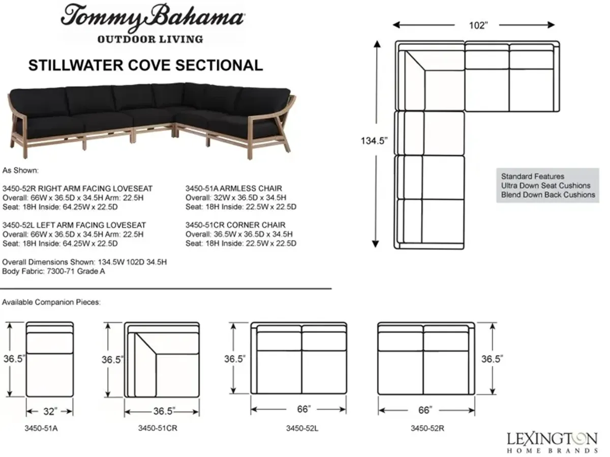 Tommy Bahama Outdoor by Lexington Stillwater Cove Sectional