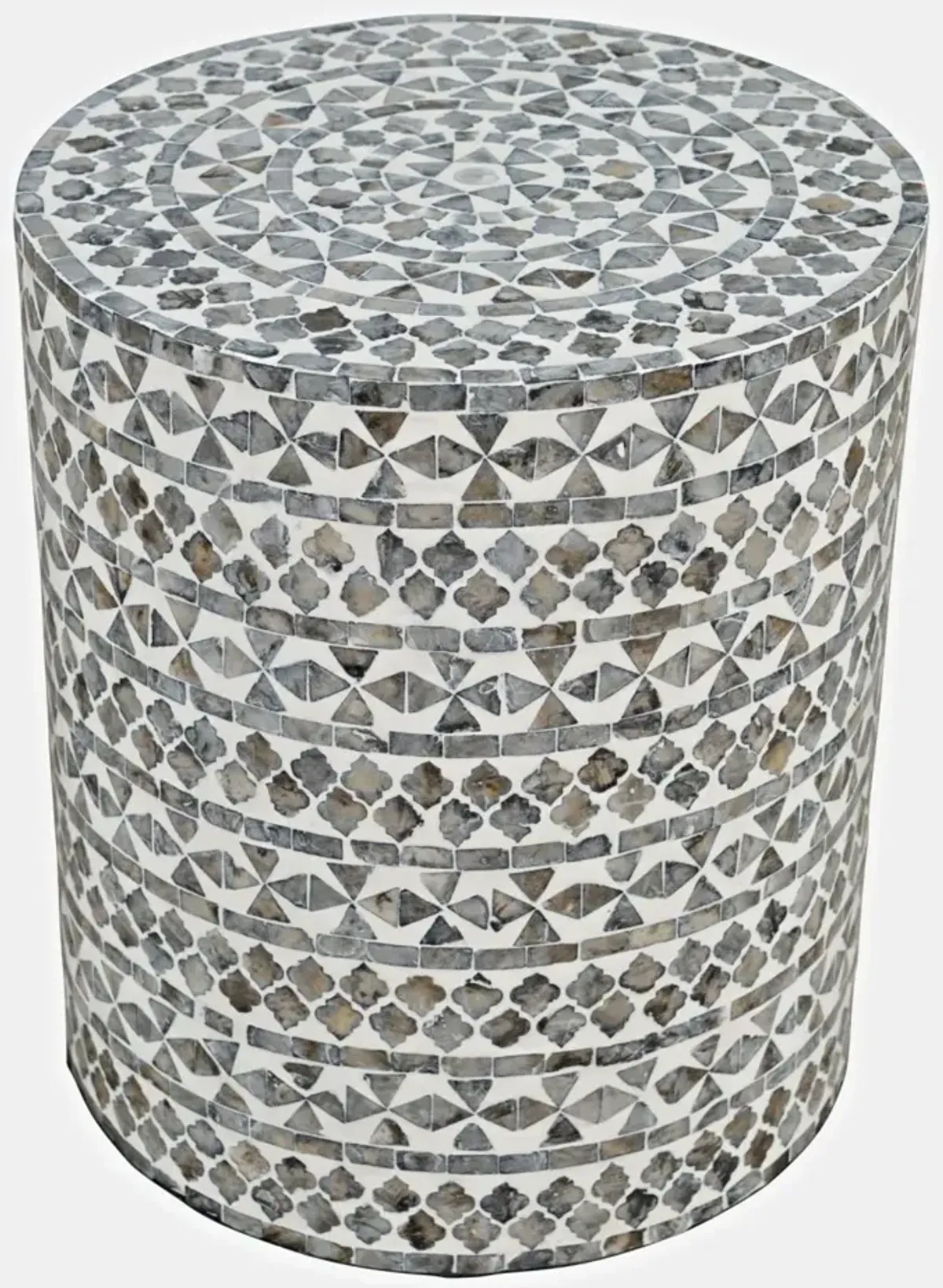 Jofran Capri Small Accent Table Grey Tribal