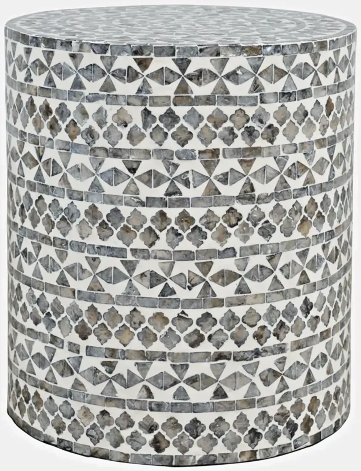 Jofran Capri Small Accent Table Grey Tribal