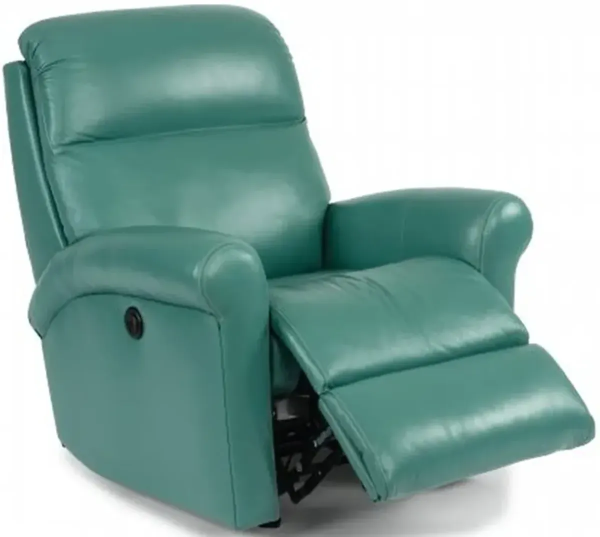 Flexsteel Davis Malachite Power Rocking Leather Recliner