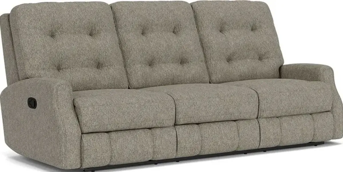 Flexsteel Devon Gray Vapor Reclining Sofa