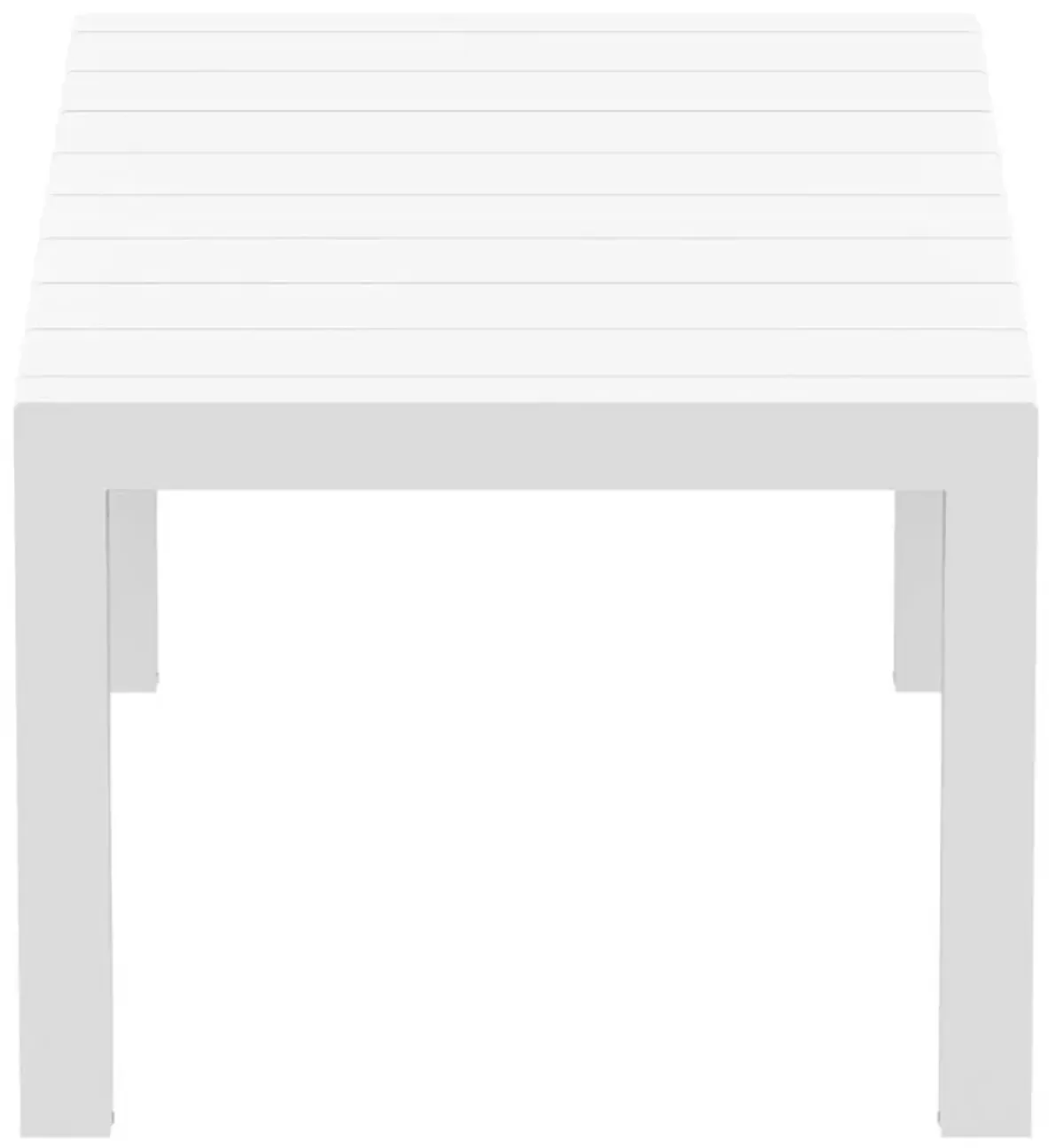 Compamia Sleek White Modern Outdoor Indoor- Dining Table