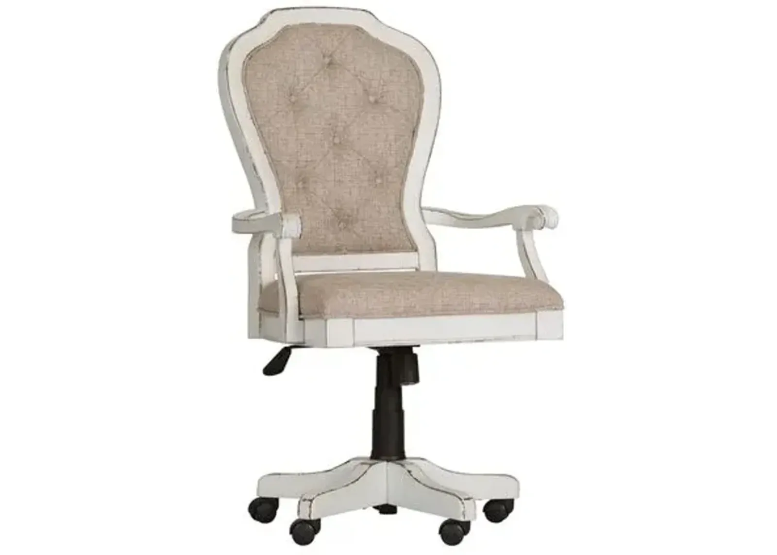 Liberty Furniture Magnolia Manor Antique White Executive Desk Chair