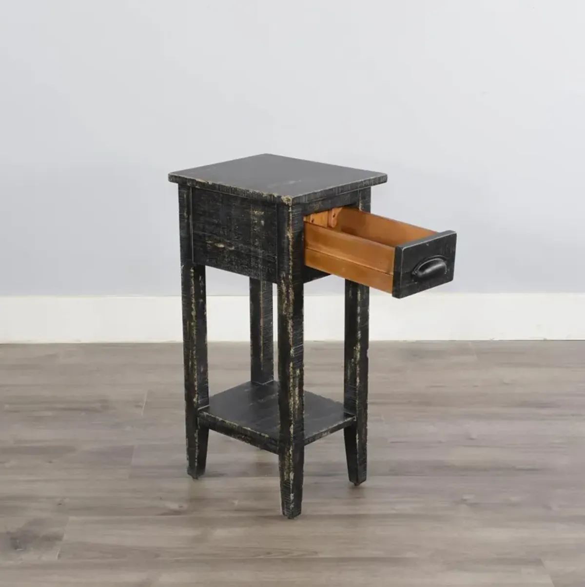 Sunny Designs Marina Black Sand Chair Side Table