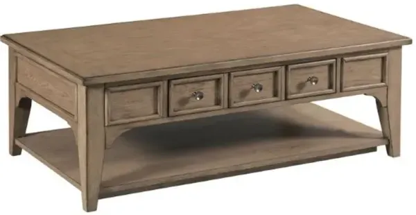Hammary Carmine Latte Beatrix Rectangular Coffee Table