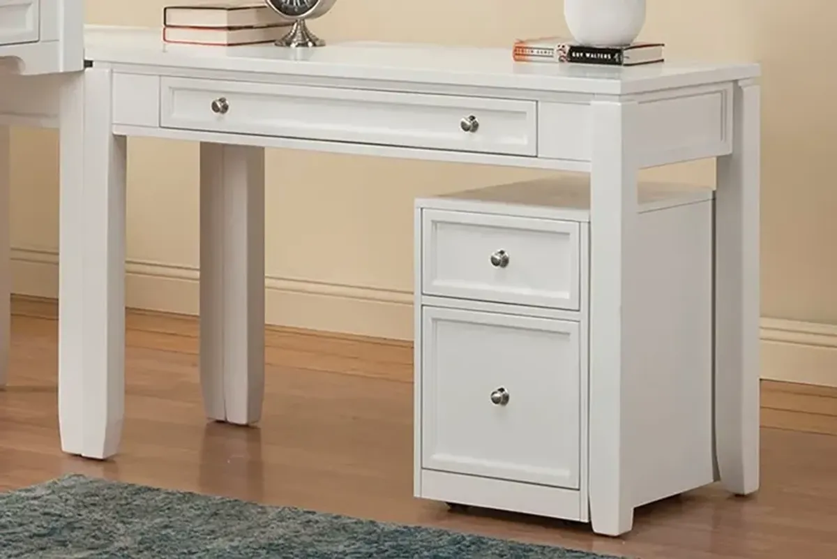 Parker House Boca Collection 47" Writing Desk in Cottage White Color