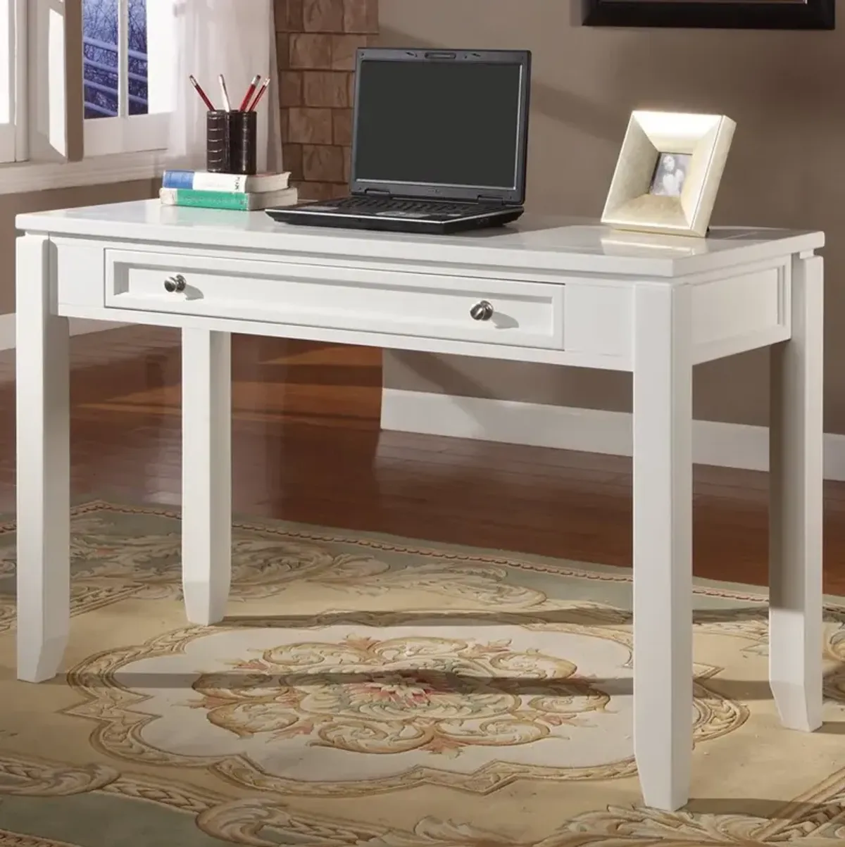 Parker House Boca Collection 47" Writing Desk in Cottage White Color