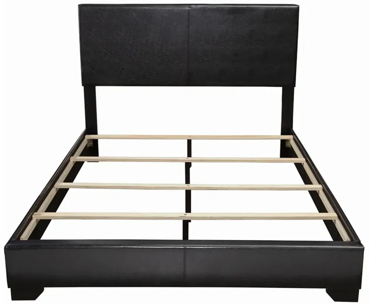 Coaster Conner Upholstered King Panel Bed Black