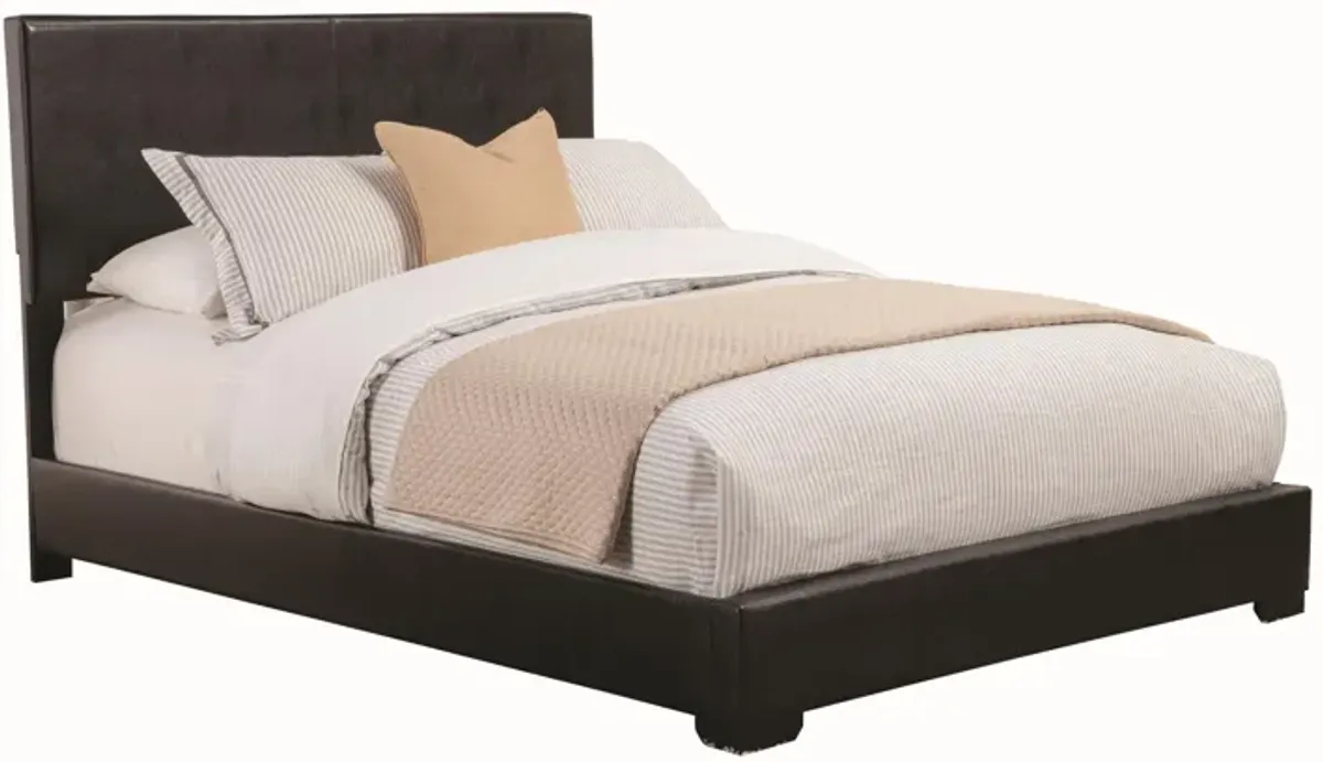 Coaster Conner Upholstered King Panel Bed Black