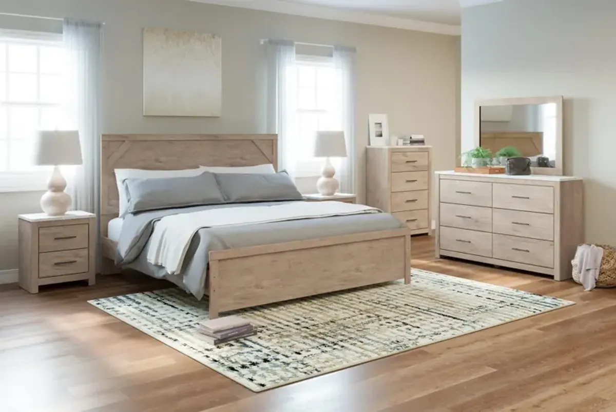 Ashley Senniberg Light Brown King Panel Bed