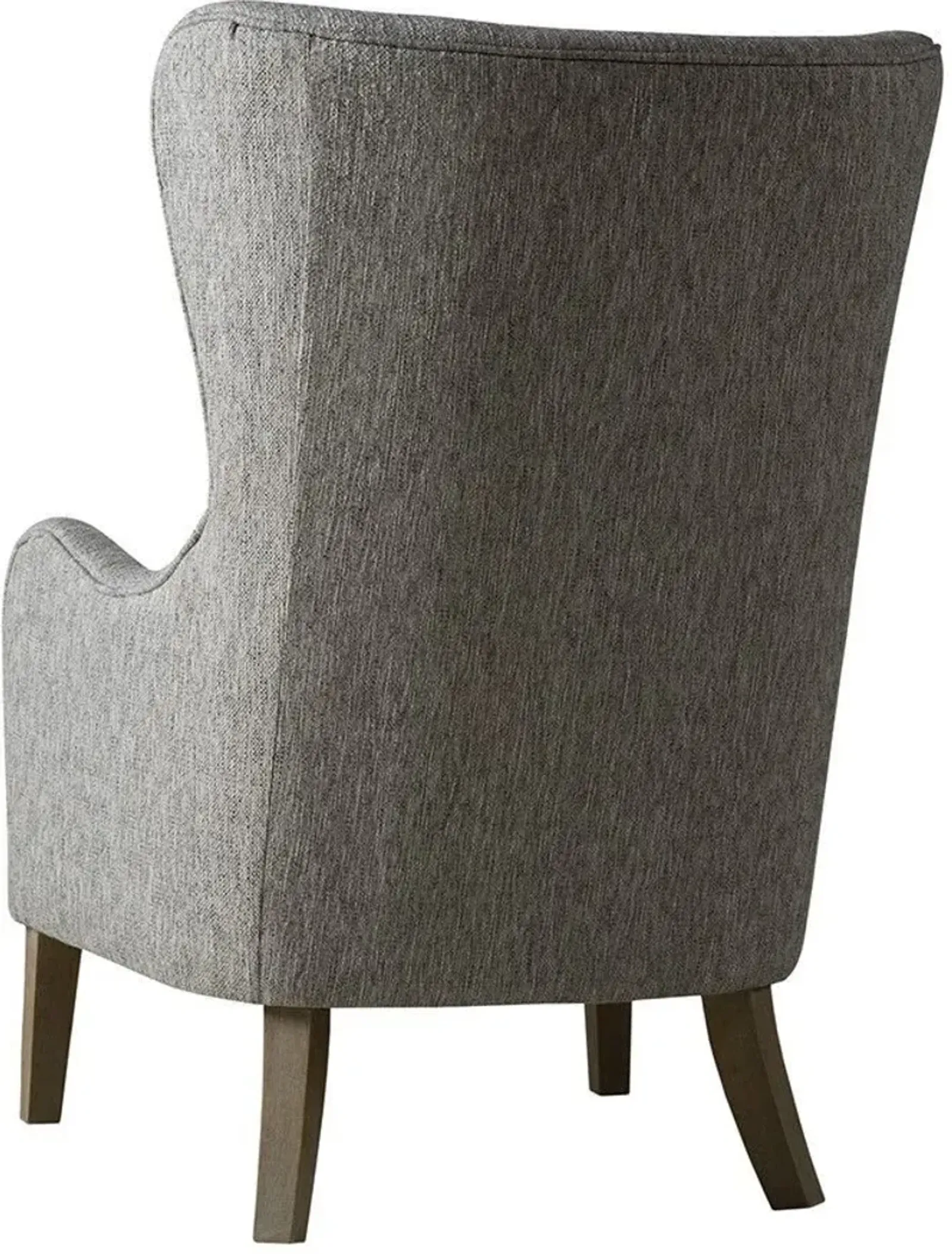 Olliix Madison Park Grey Arianna Swoop Wing Chair