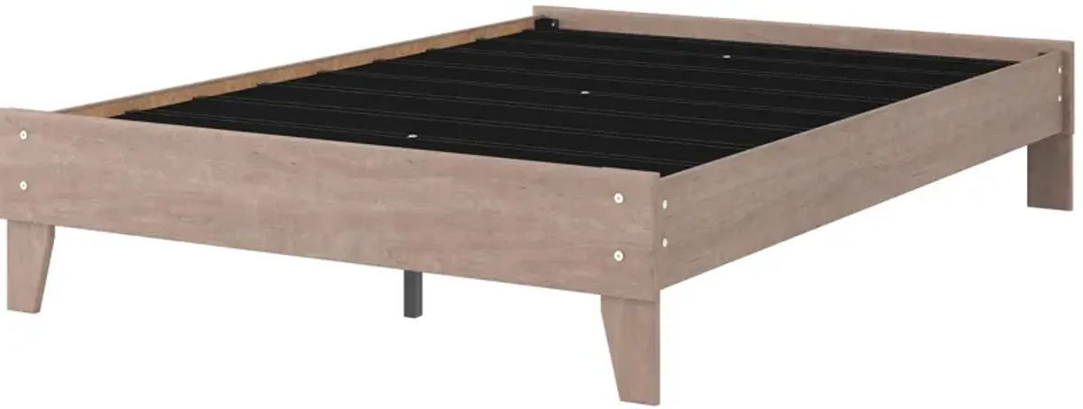 Ashley Flannia Gray Full Platform Bed