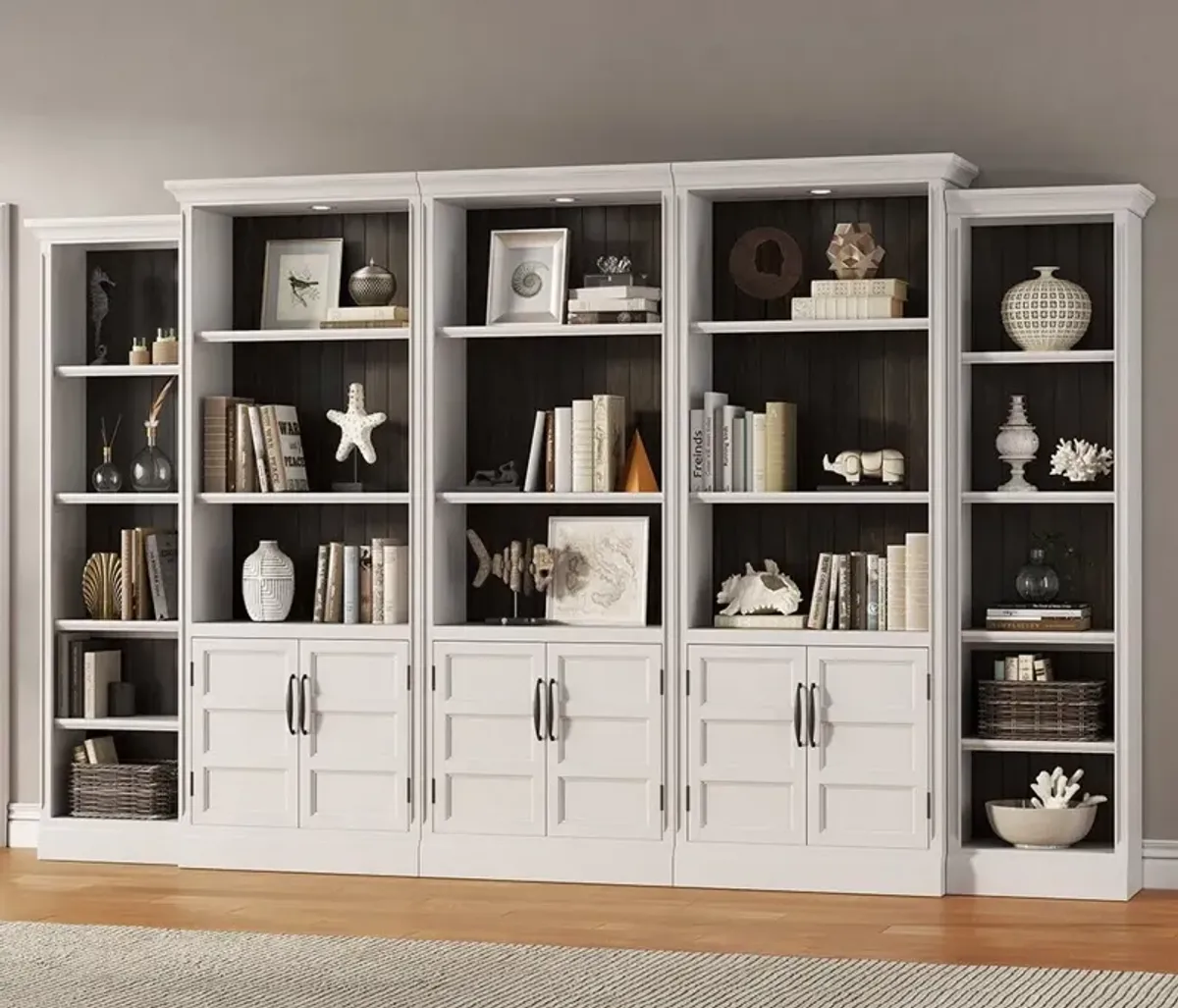 Parker House Shoreham Effortless White 24 Inch Bookcase