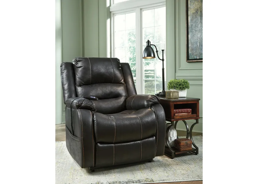 ASHLEY FURNITURE YANDEL POWER LIFT RECLINER - BLACK