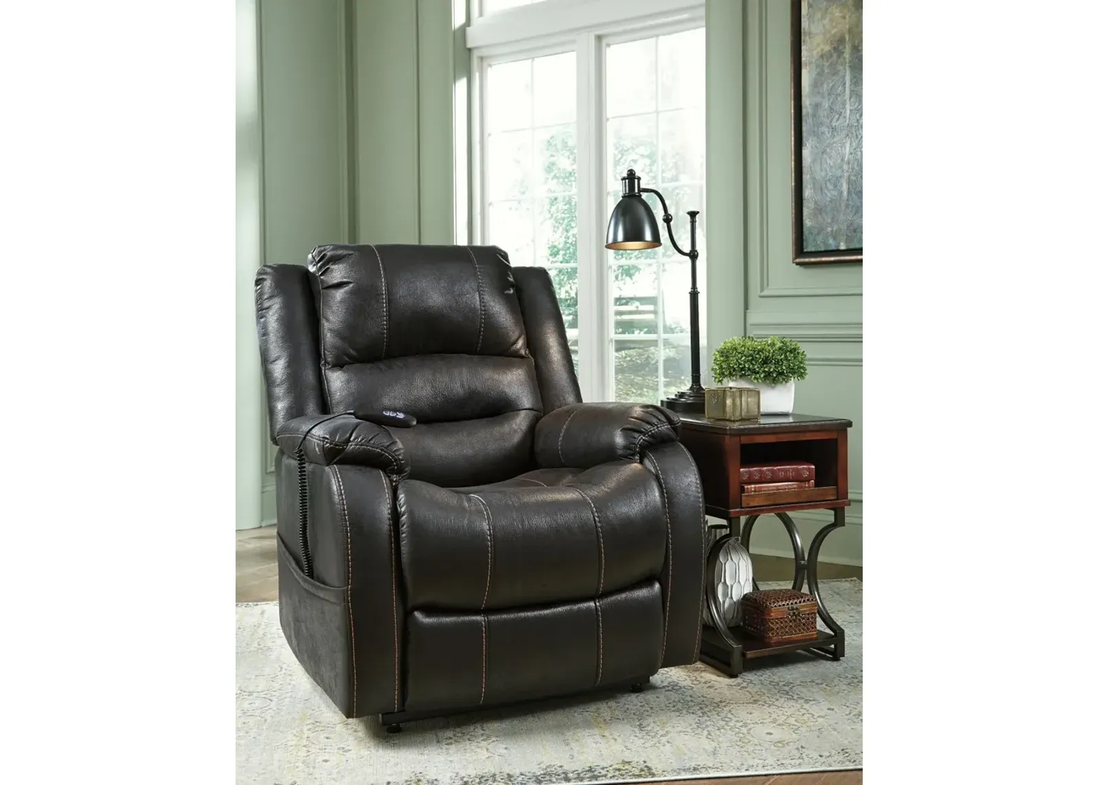 Ashley Yandel Black Power Lift Recliner