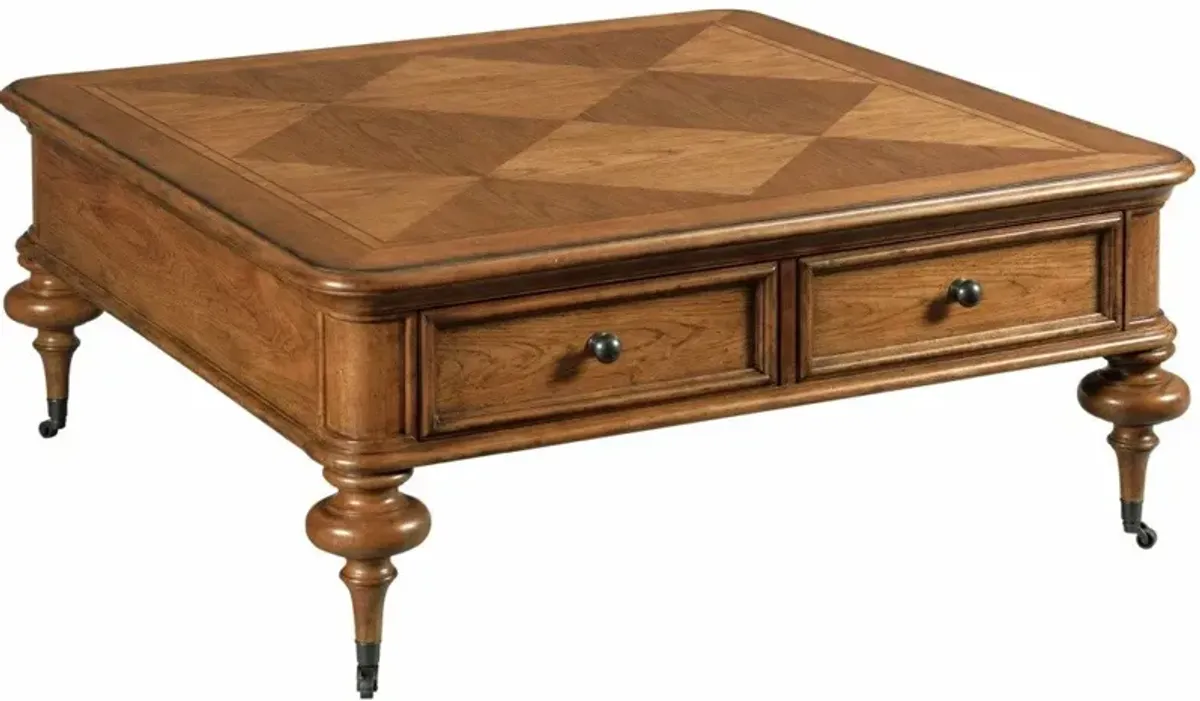 American Drew Berkshire Pearson Warm Cognac Cocktail Table