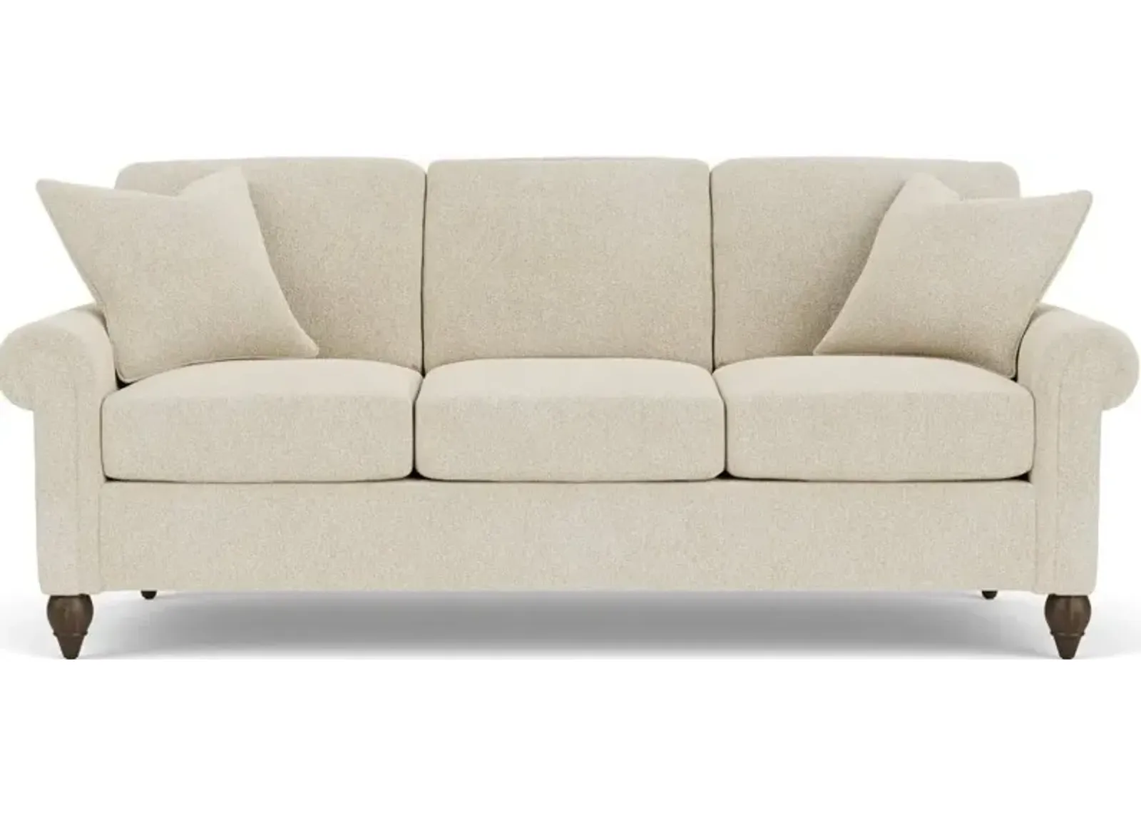 Flexsteel South Haven Traditional White Shell Sofa