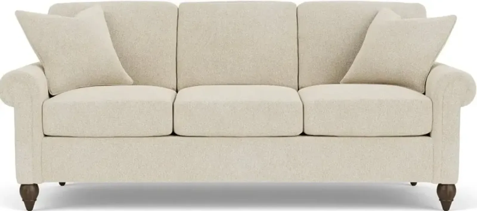 Flexsteel South Haven Traditional White Shell Sofa