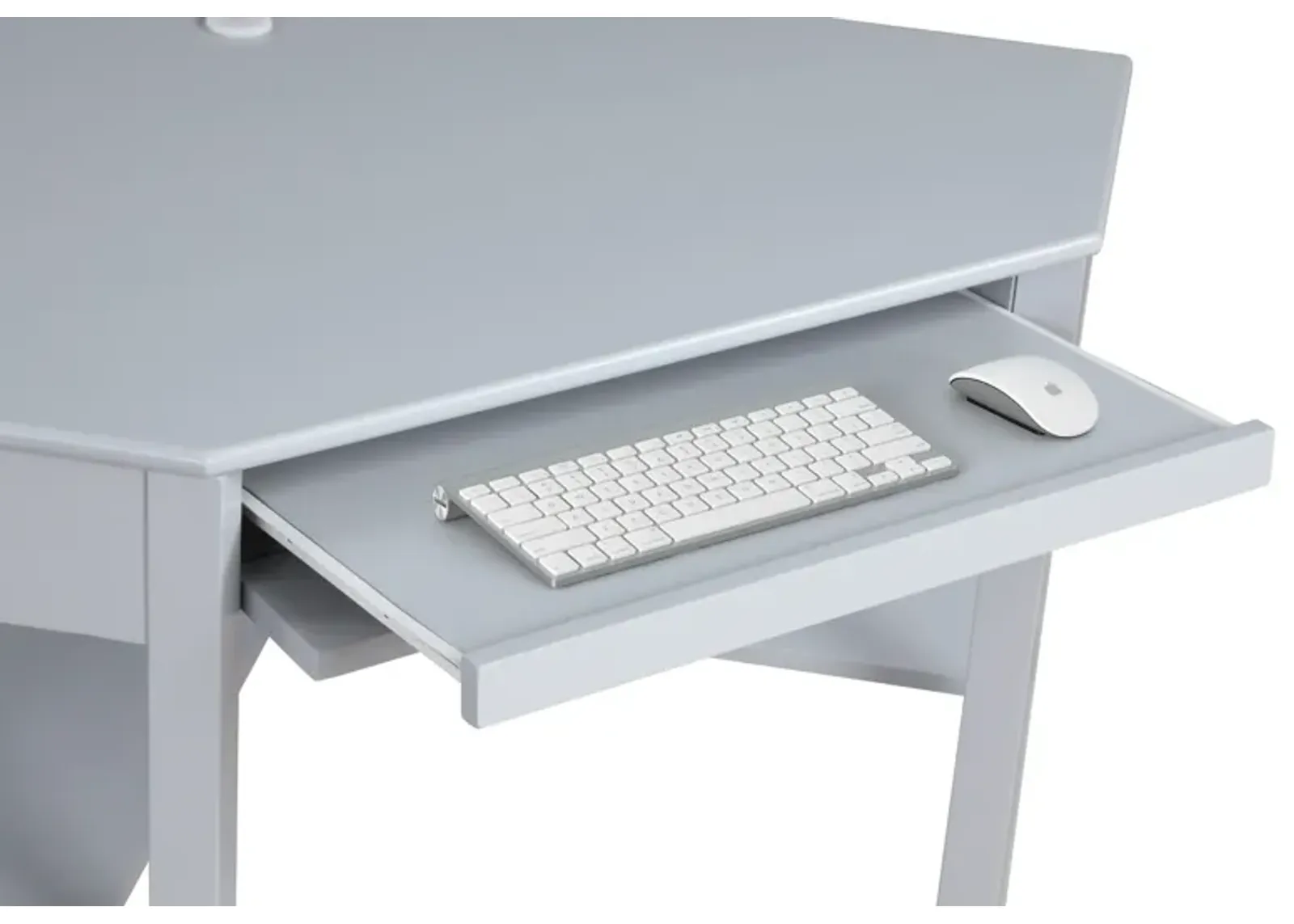 Linon Peggy Corner Desk Gray