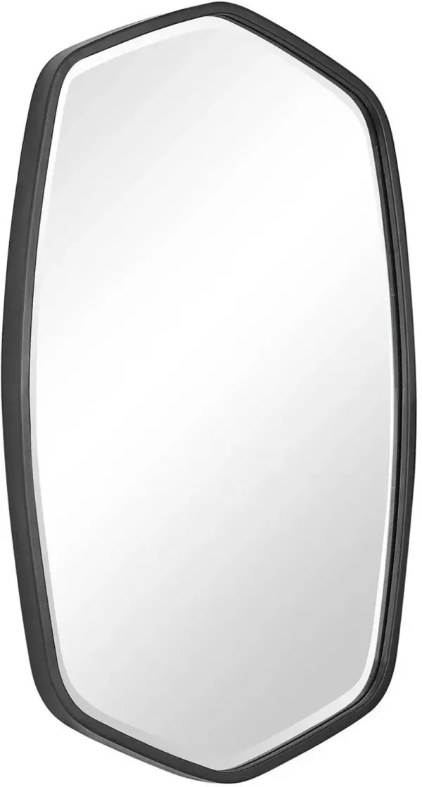 Uttermost Duronia Satin Black Iron Mirror