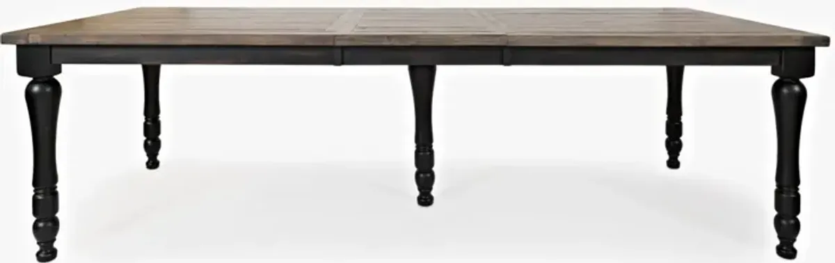 Jofran Madison County Rectangle Ext Table Vintage Black
