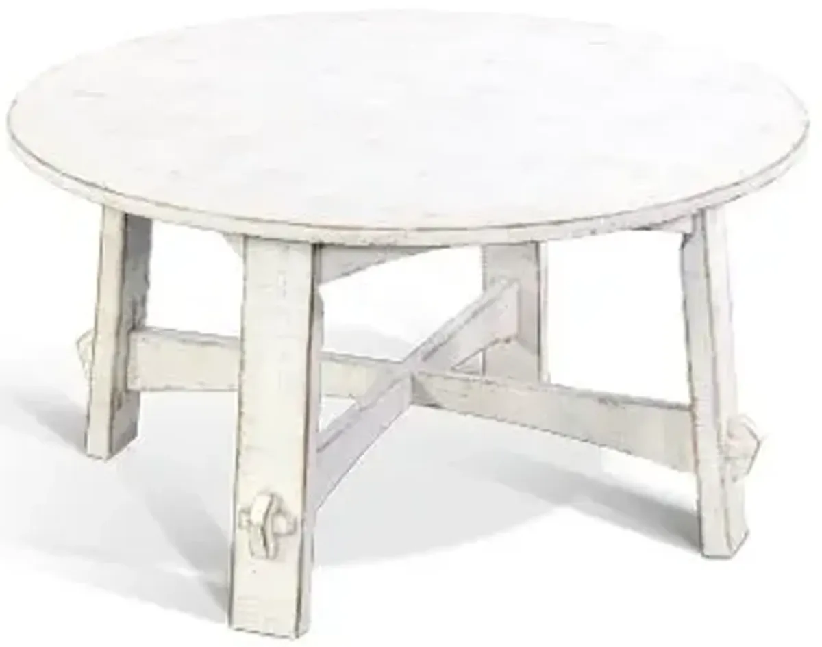 Sunny Designs Marina White Sand Coffee Table