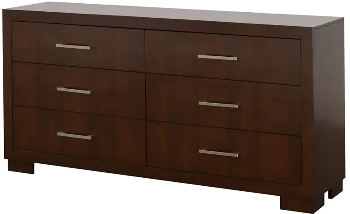 Coaster Jessica 6-Drawer Dresser Cappuccino