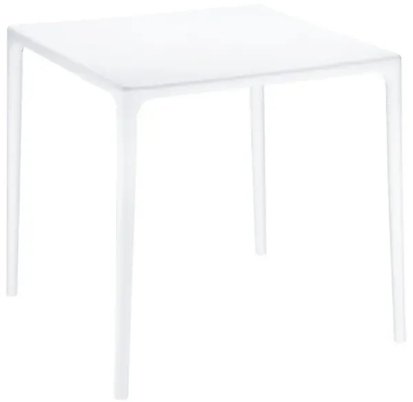 Compamia 28 Inch Mango Square Outdoor Dining Table White